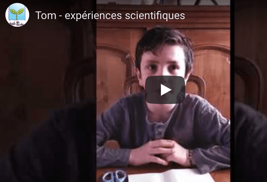 Les expériences scientifiques de Tom (vidéo)
