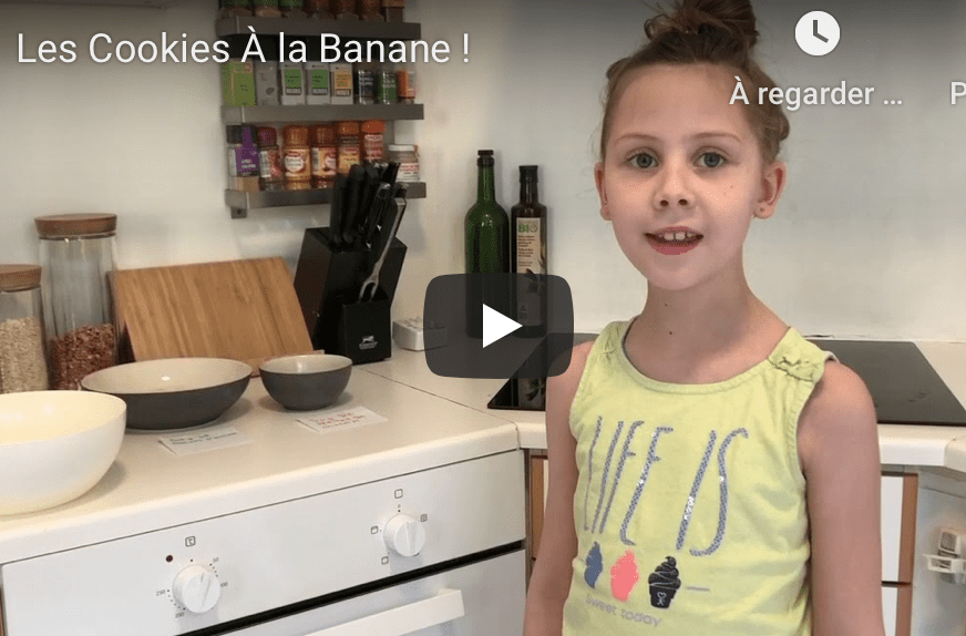 Défi numéro 2 de Zélie : les cookies à la banane (un peu trop mûre)